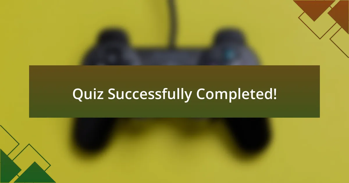 Quiz Successfully Completed!