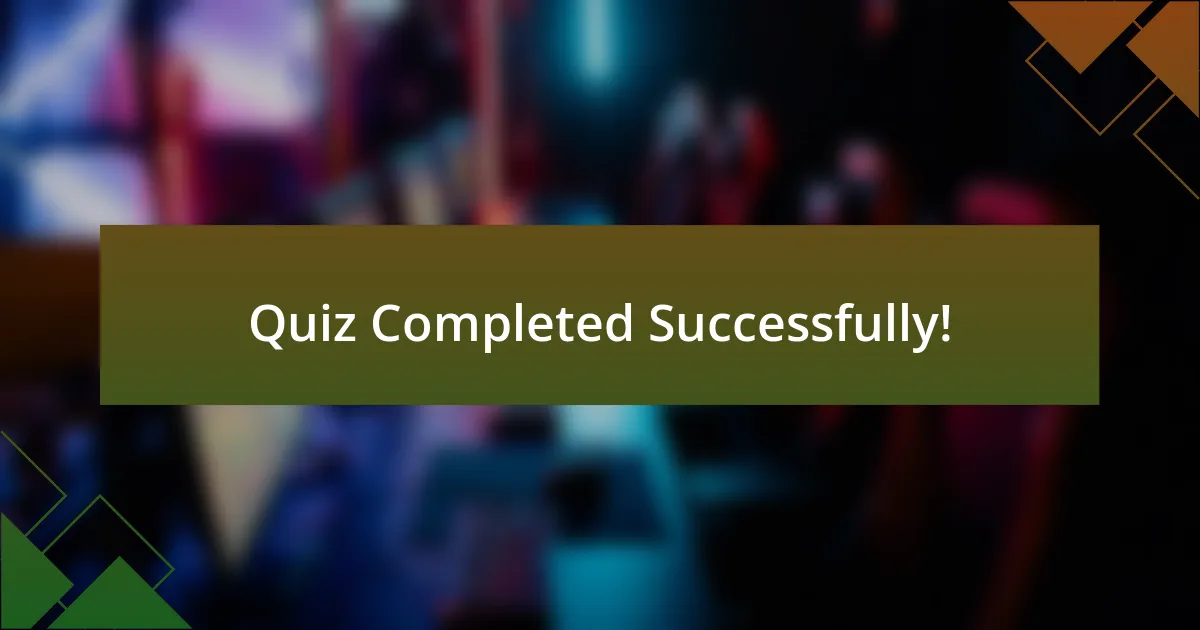 Quiz Completed Successfully!