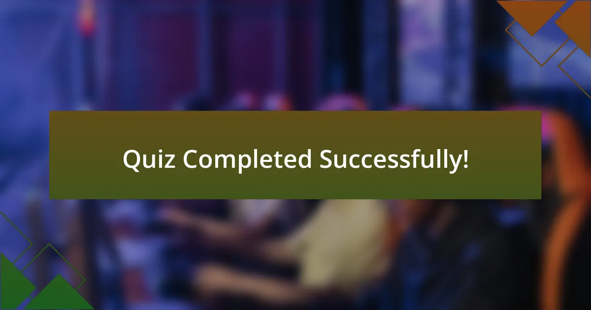 Quiz Completed Successfully!