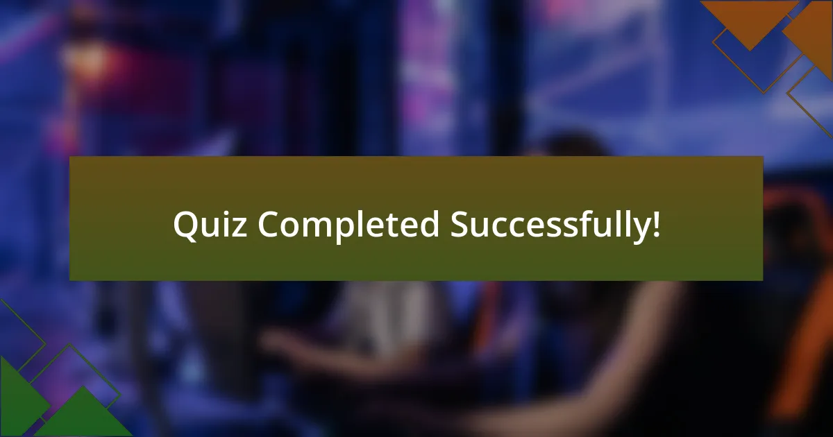 Quiz Completed Successfully!