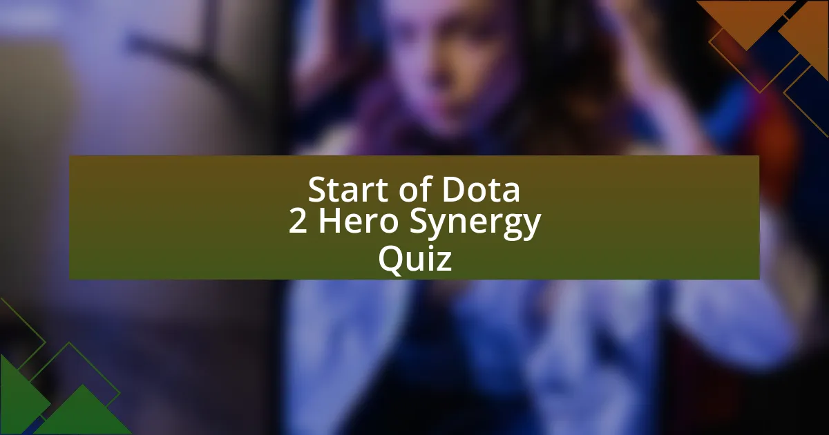 Start of Dota 2 Hero Synergy Quiz