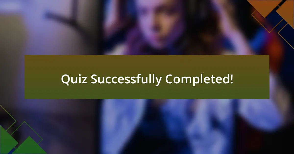 Quiz Successfully Completed!