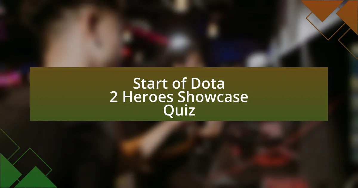 Start of Dota 2 Heroes Showcase Quiz