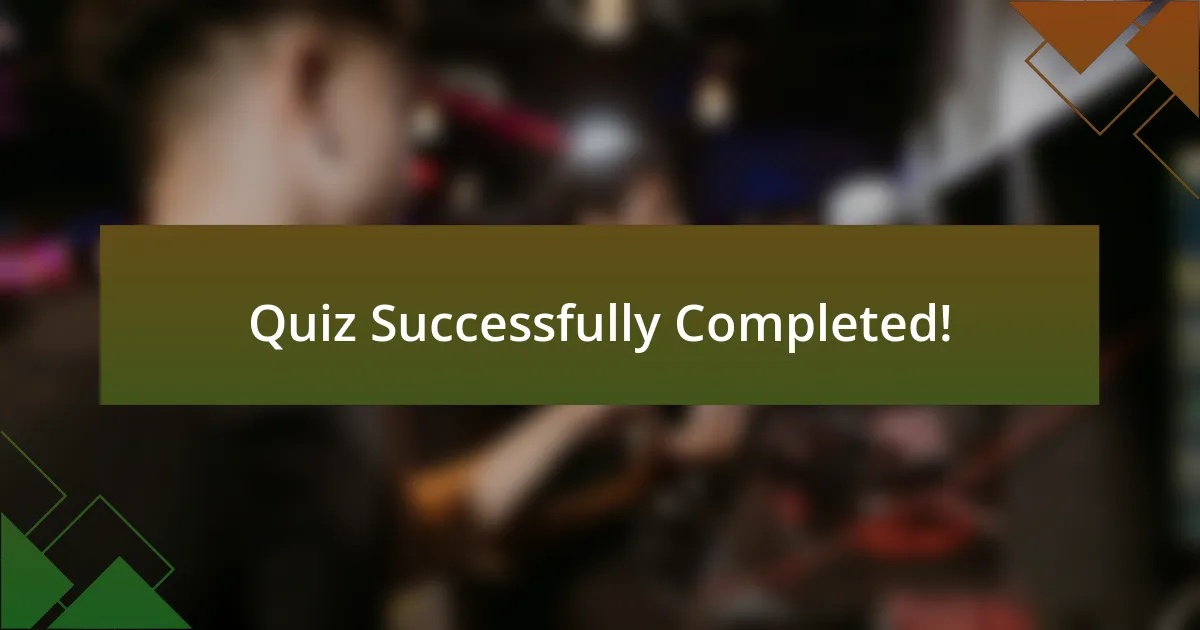 Quiz Successfully Completed!