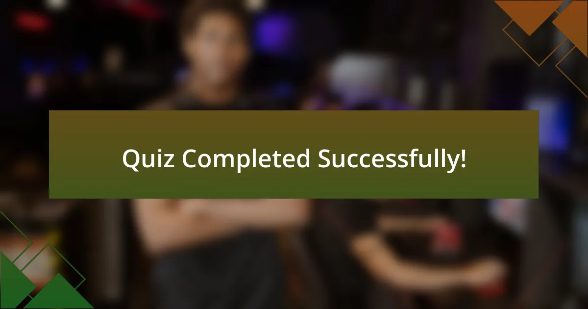 Quiz Completed Successfully!