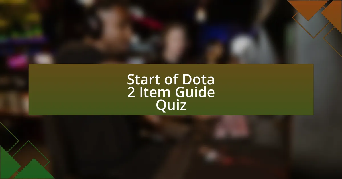 Start of Dota 2 Item Guide Quiz