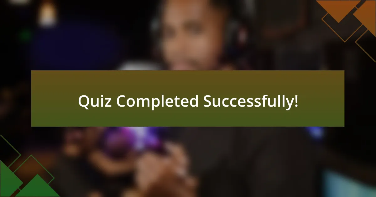 Quiz Completed Successfully!