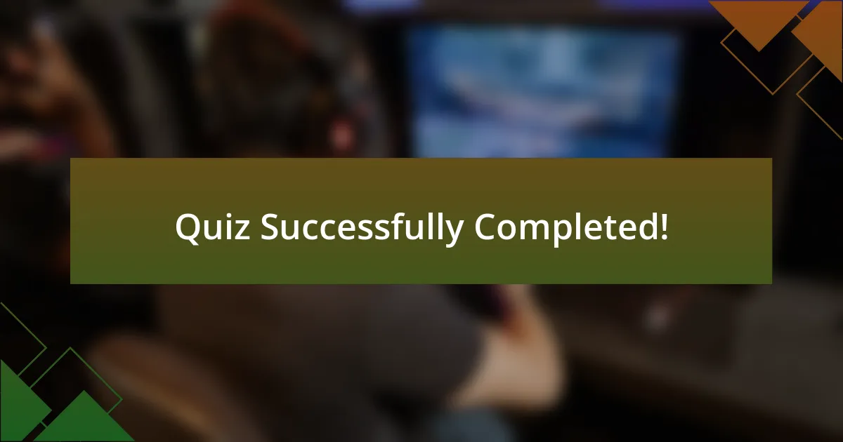 Quiz Successfully Completed!