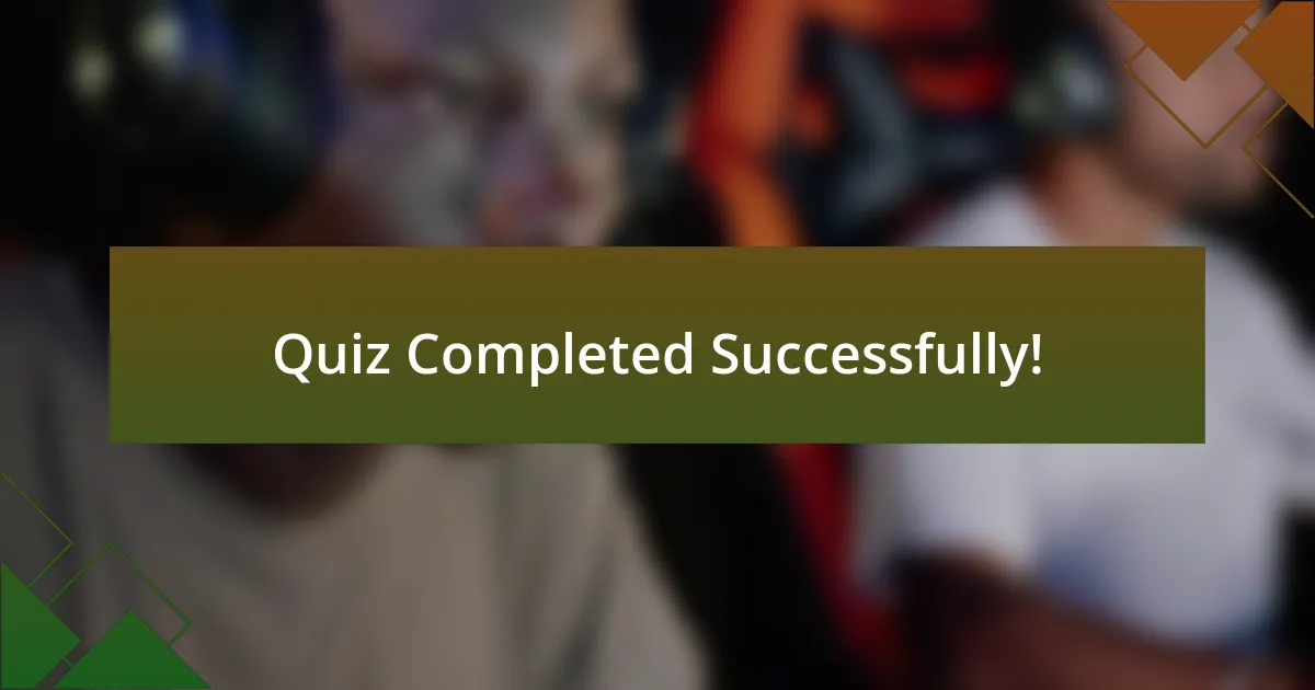 Quiz Completed Successfully!