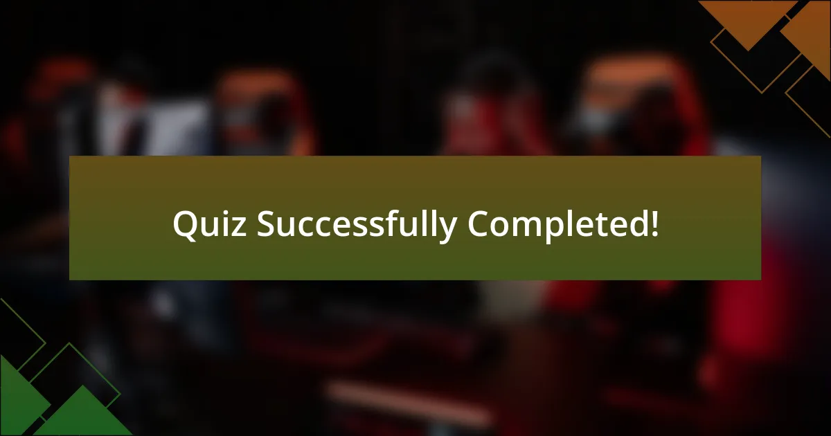 Quiz Successfully Completed!