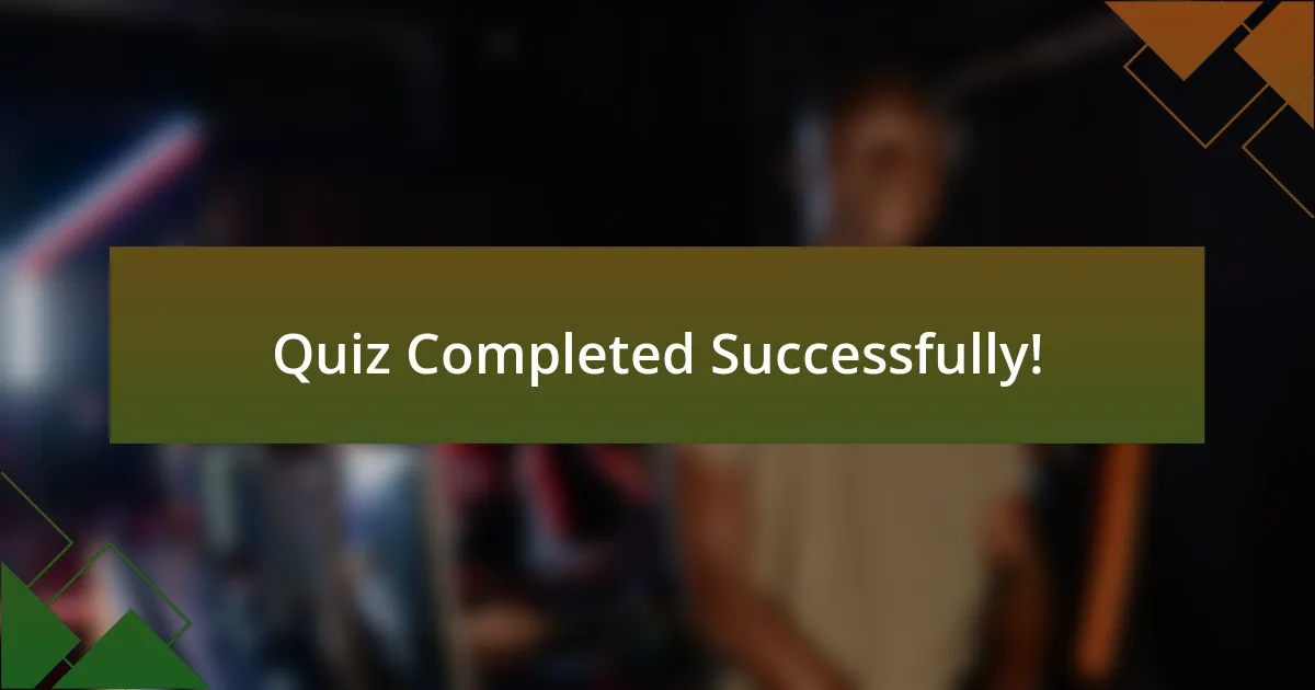 Quiz Completed Successfully!