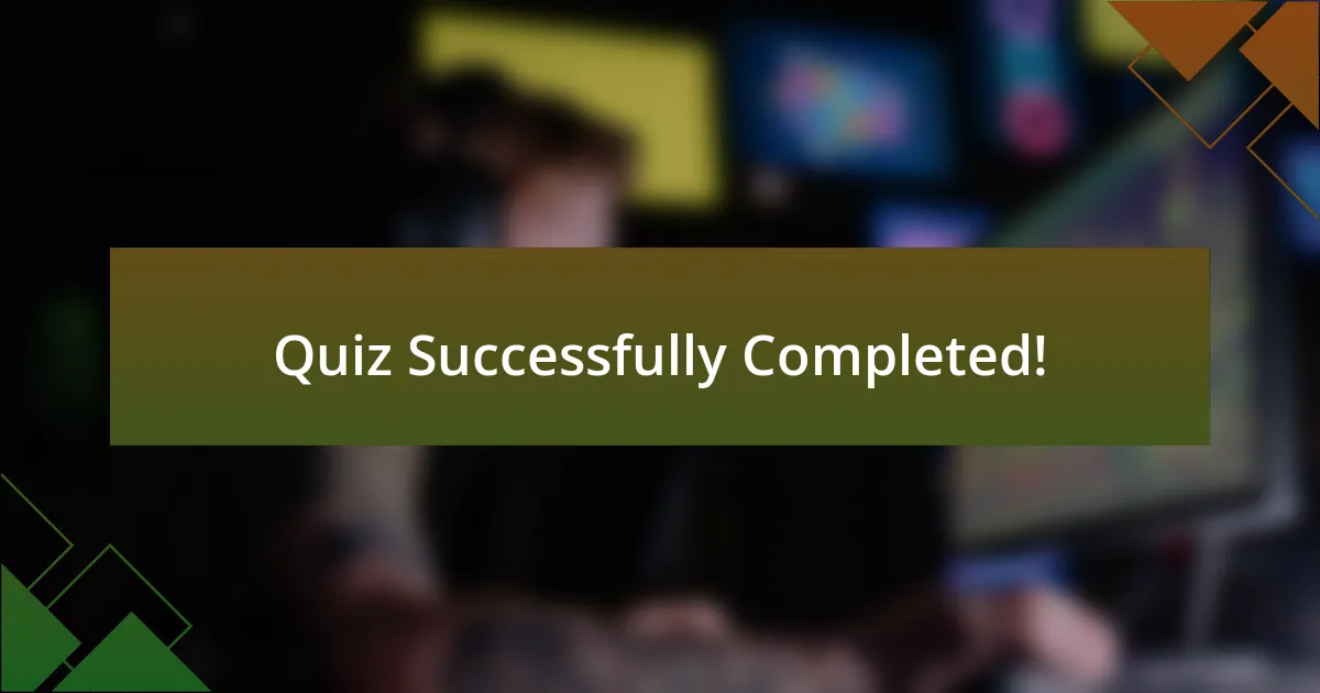 Quiz Successfully Completed!