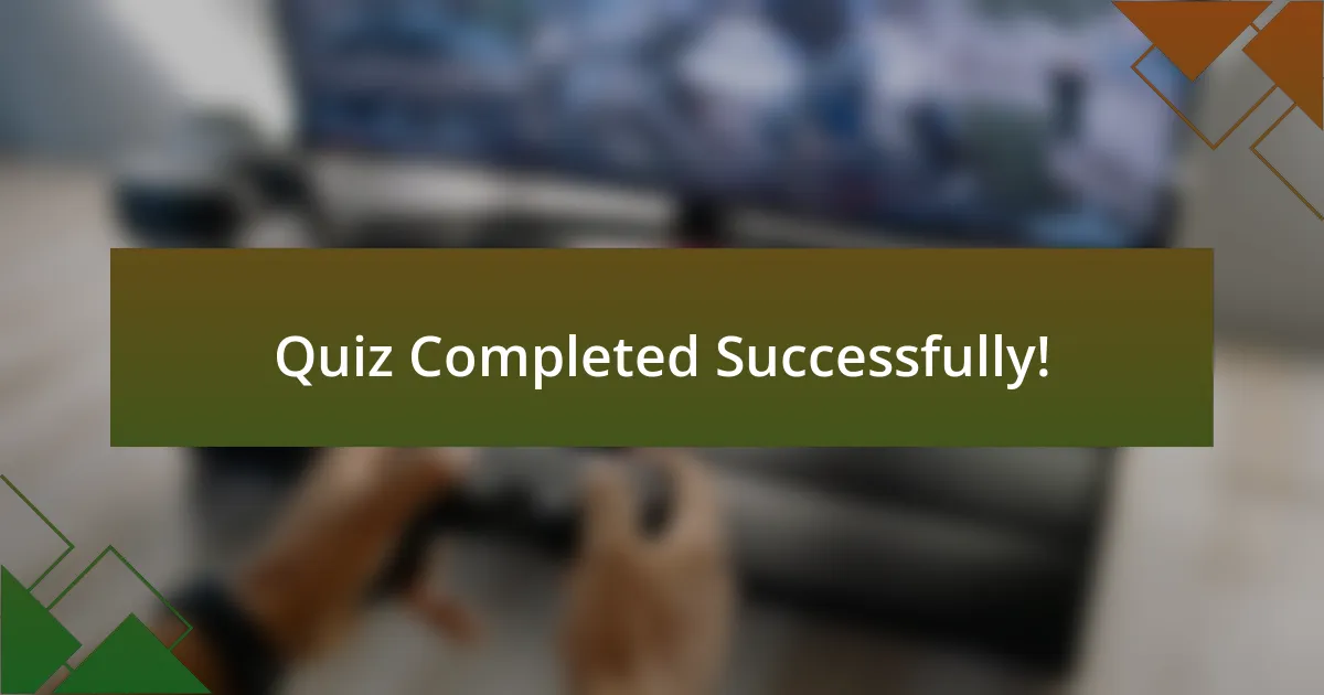 Quiz Completed Successfully!