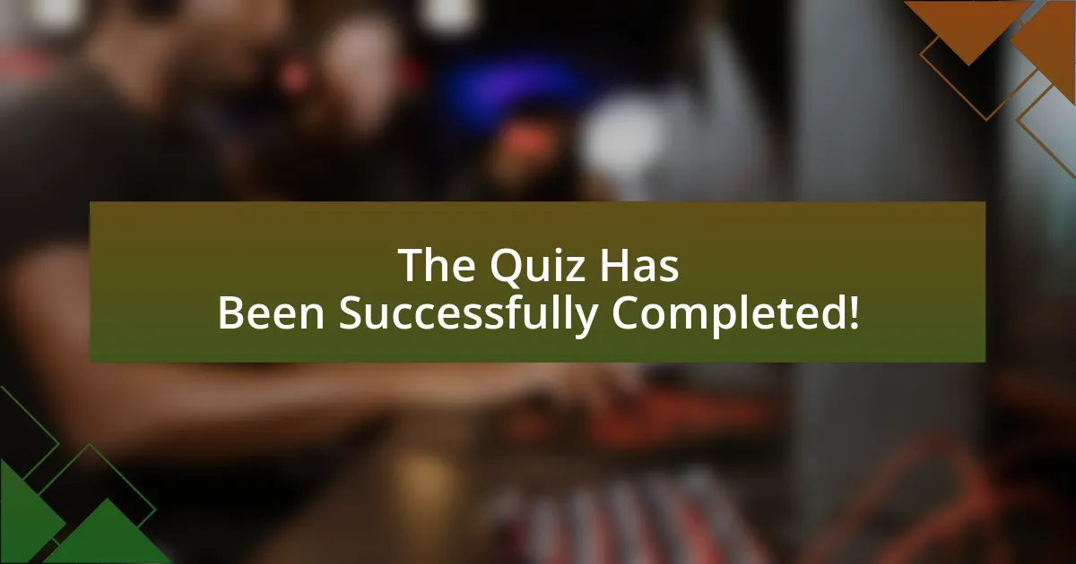 The Quiz Has Been Successfully Completed!