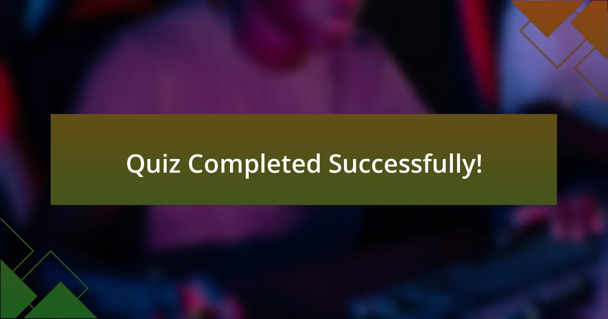 Quiz Completed Successfully!