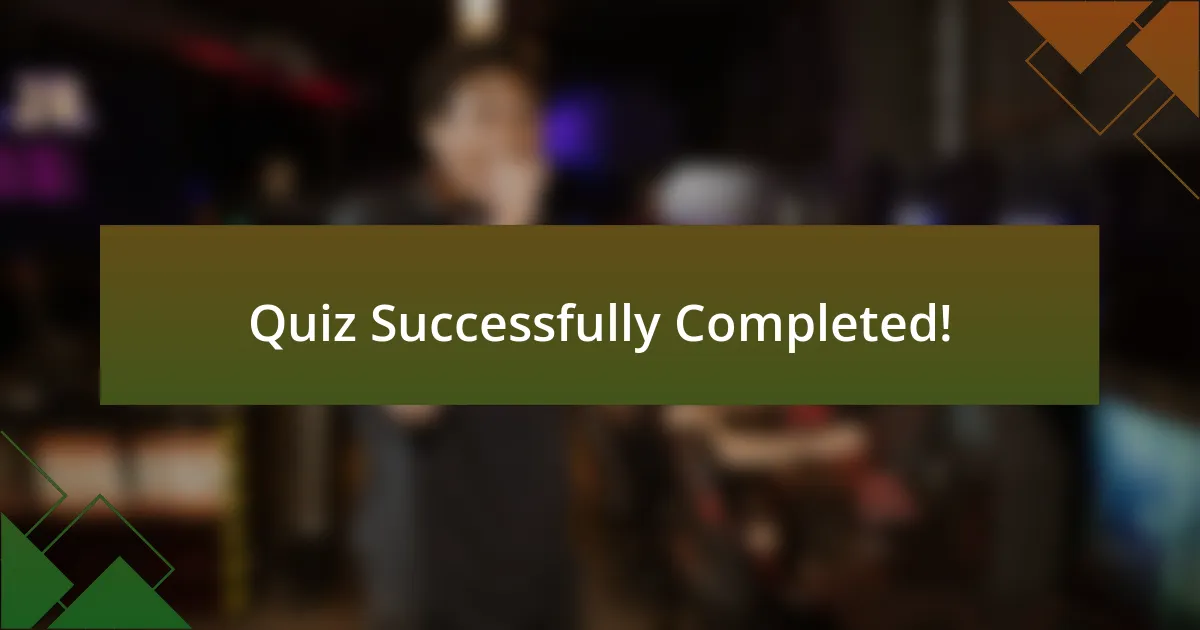 Quiz Successfully Completed!