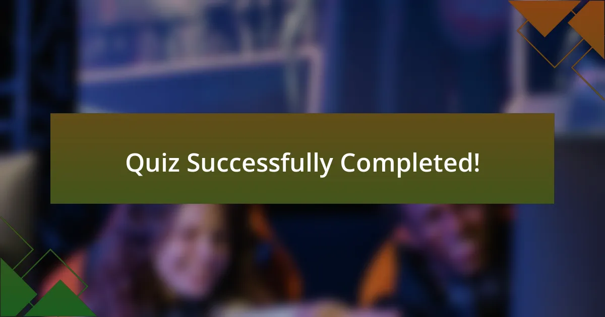 Quiz Successfully Completed!