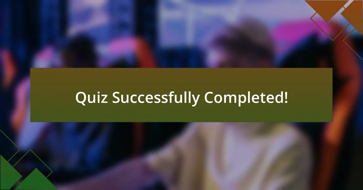 Quiz Successfully Completed!