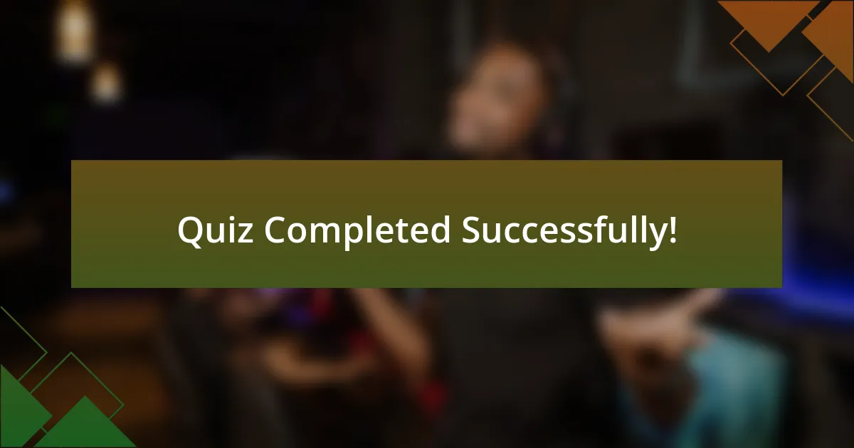 Quiz Completed Successfully!