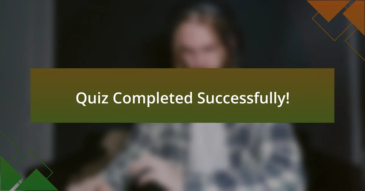 Quiz Completed Successfully!