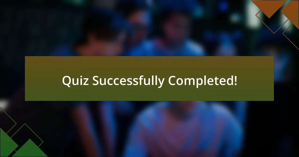 Quiz Successfully Completed!