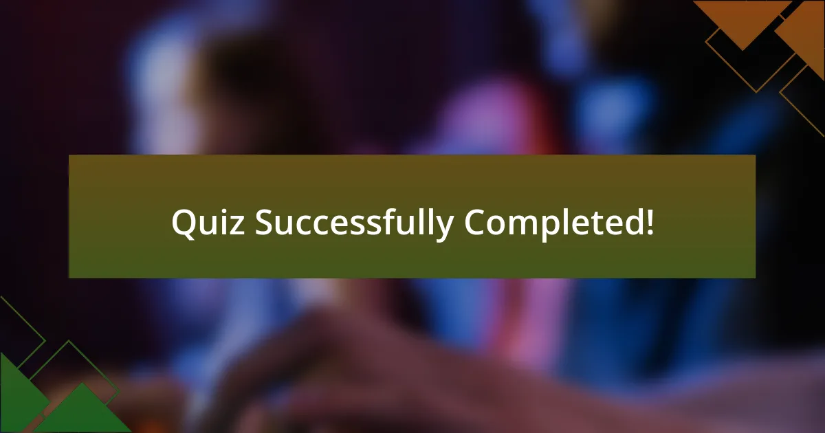 Quiz Successfully Completed!