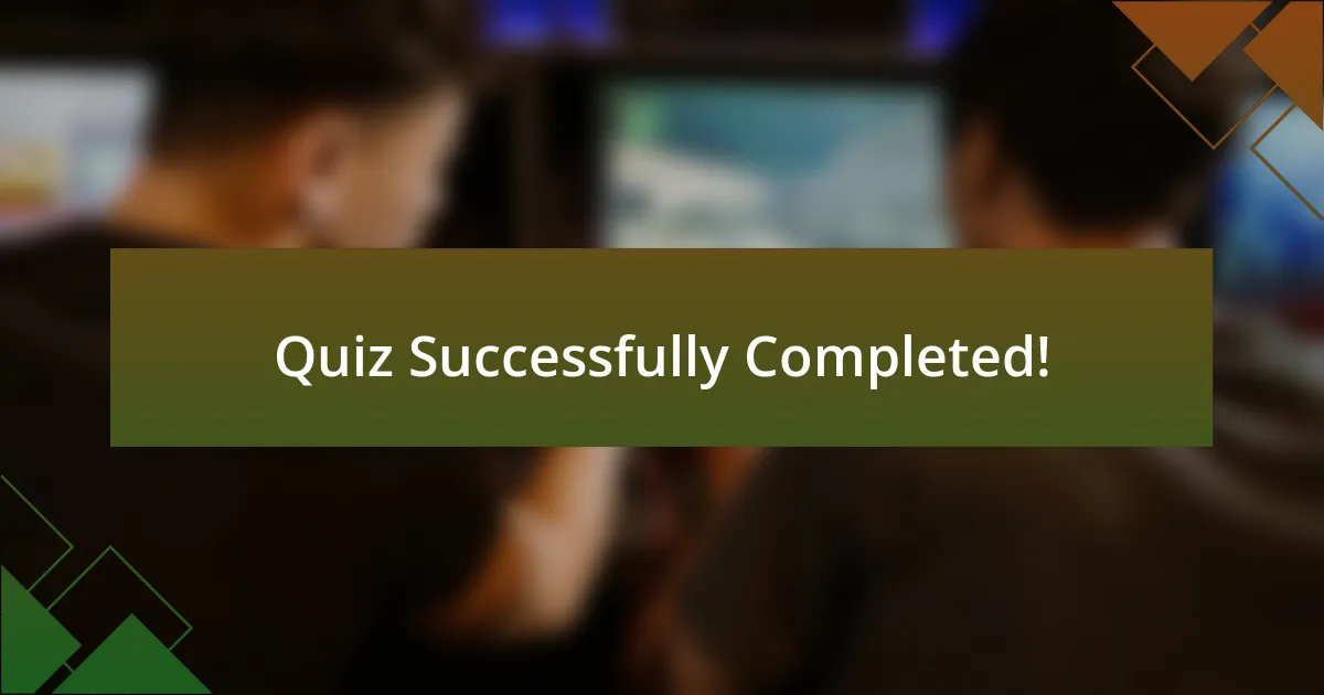 Quiz Successfully Completed!