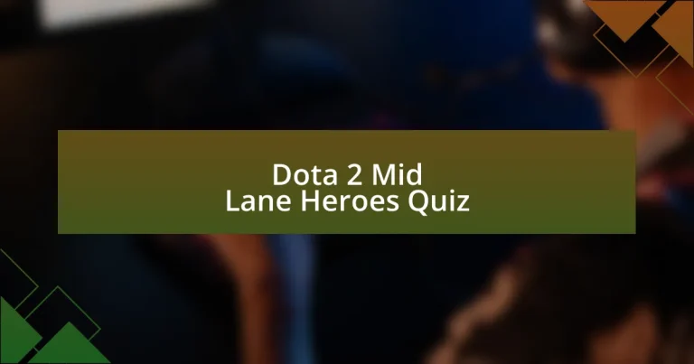 Dota 2 Mid Lane Heroes Quiz