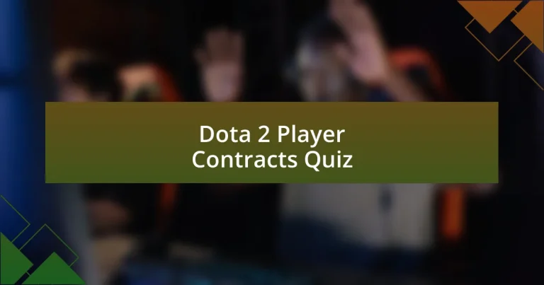 Dota 2 Player Contracts Quiz