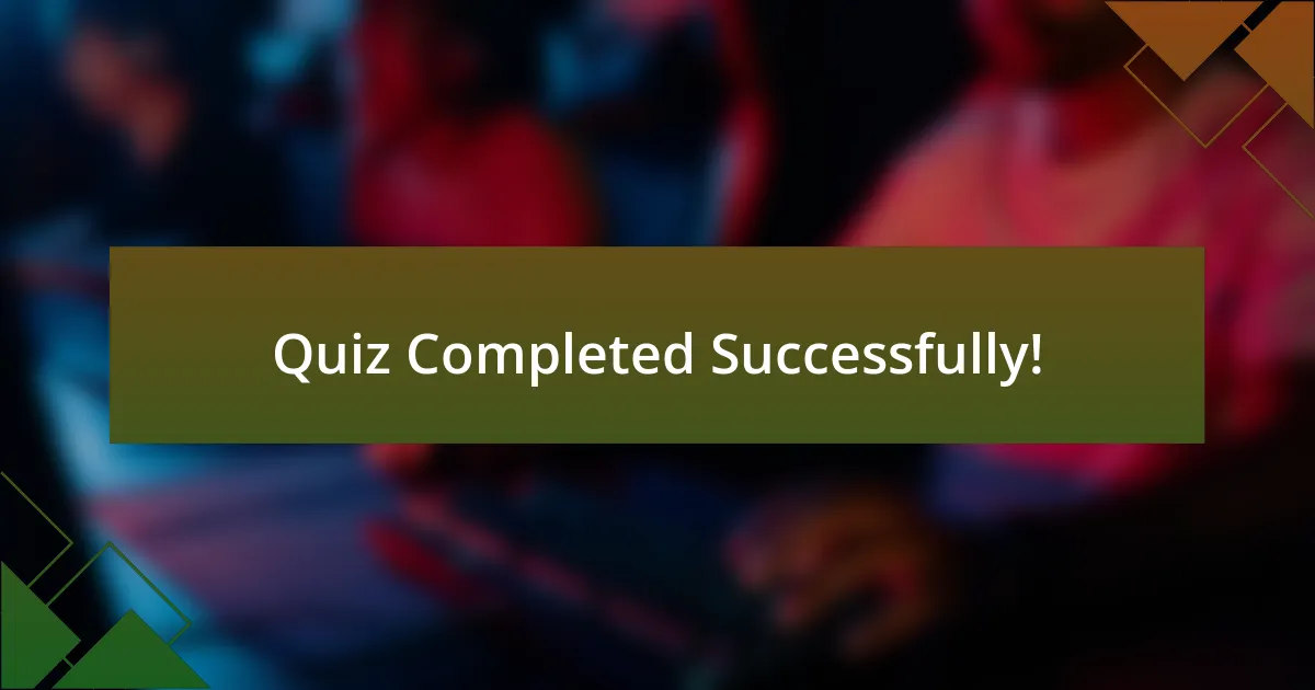 Quiz Completed Successfully!