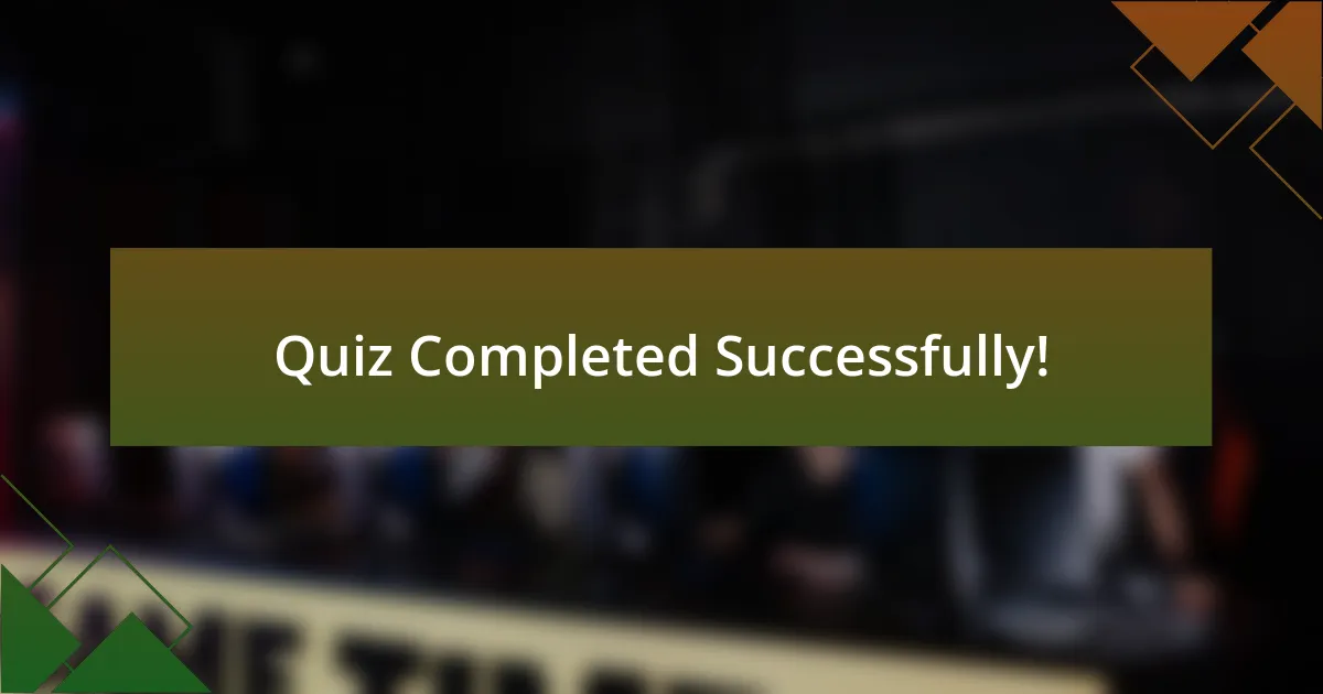 Quiz Completed Successfully!