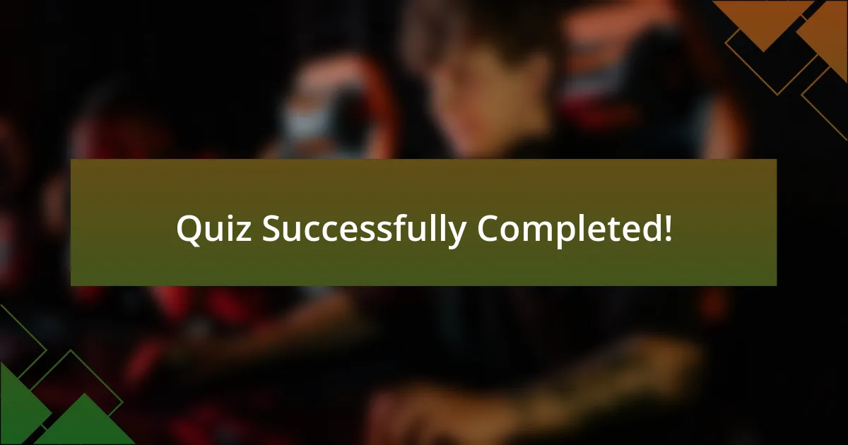 Quiz Successfully Completed!