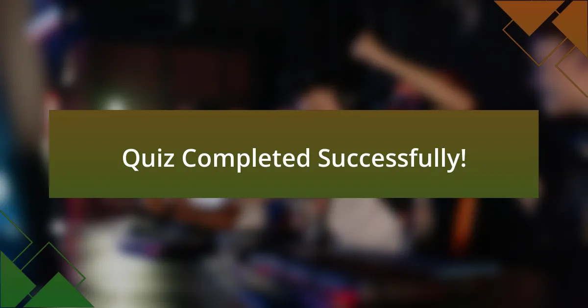 Quiz Completed Successfully!