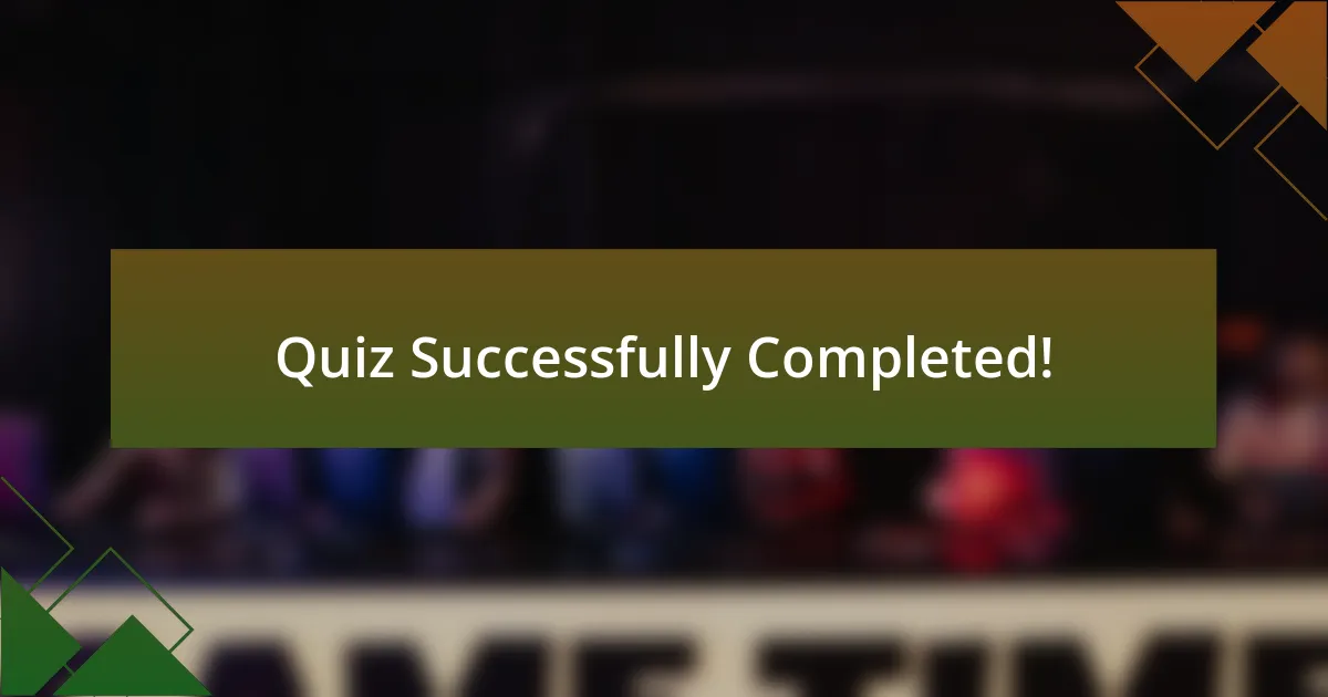 Quiz Successfully Completed!