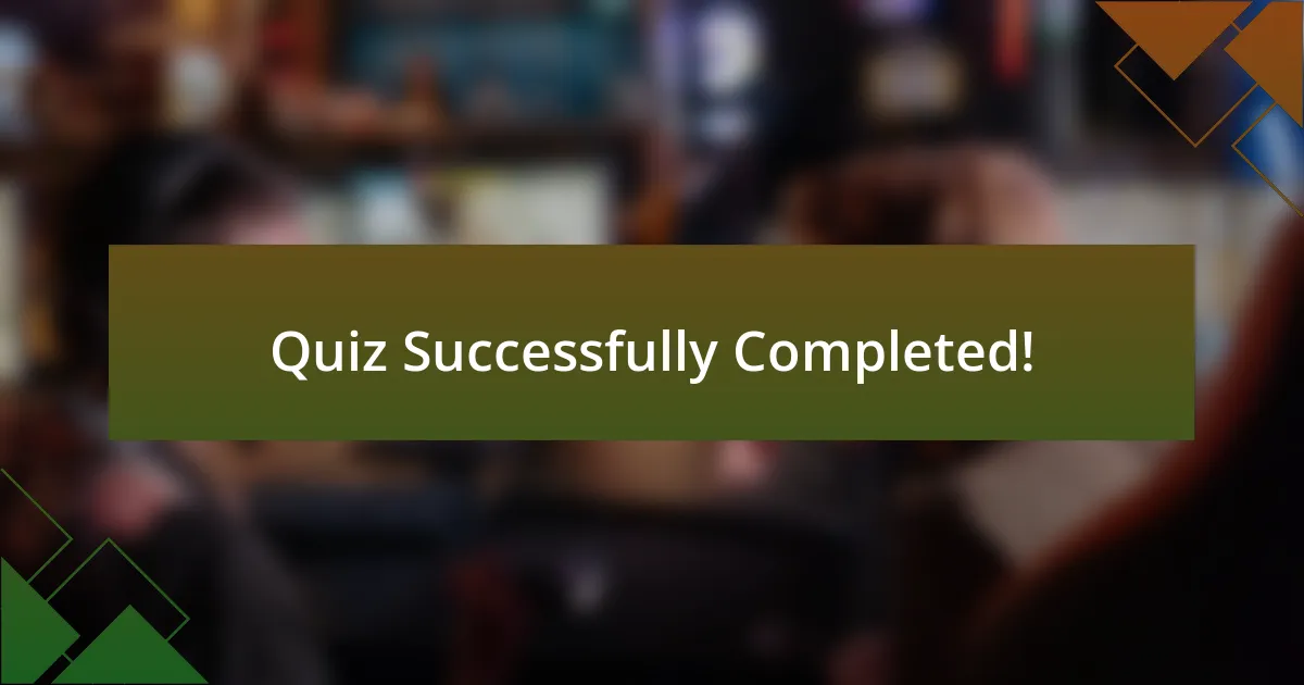 Quiz Successfully Completed!