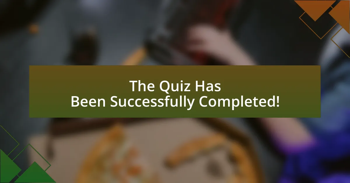 The Quiz Has Been Successfully Completed!