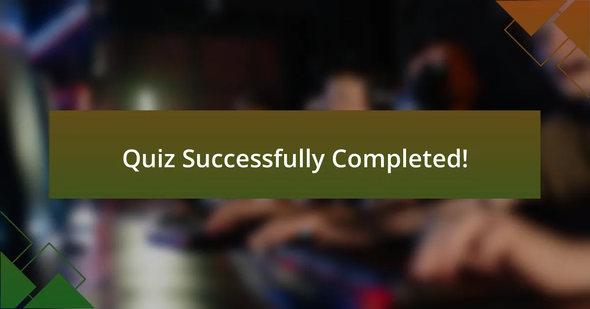 Quiz Successfully Completed!