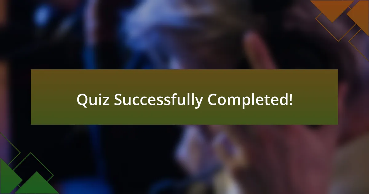 Quiz Successfully Completed!