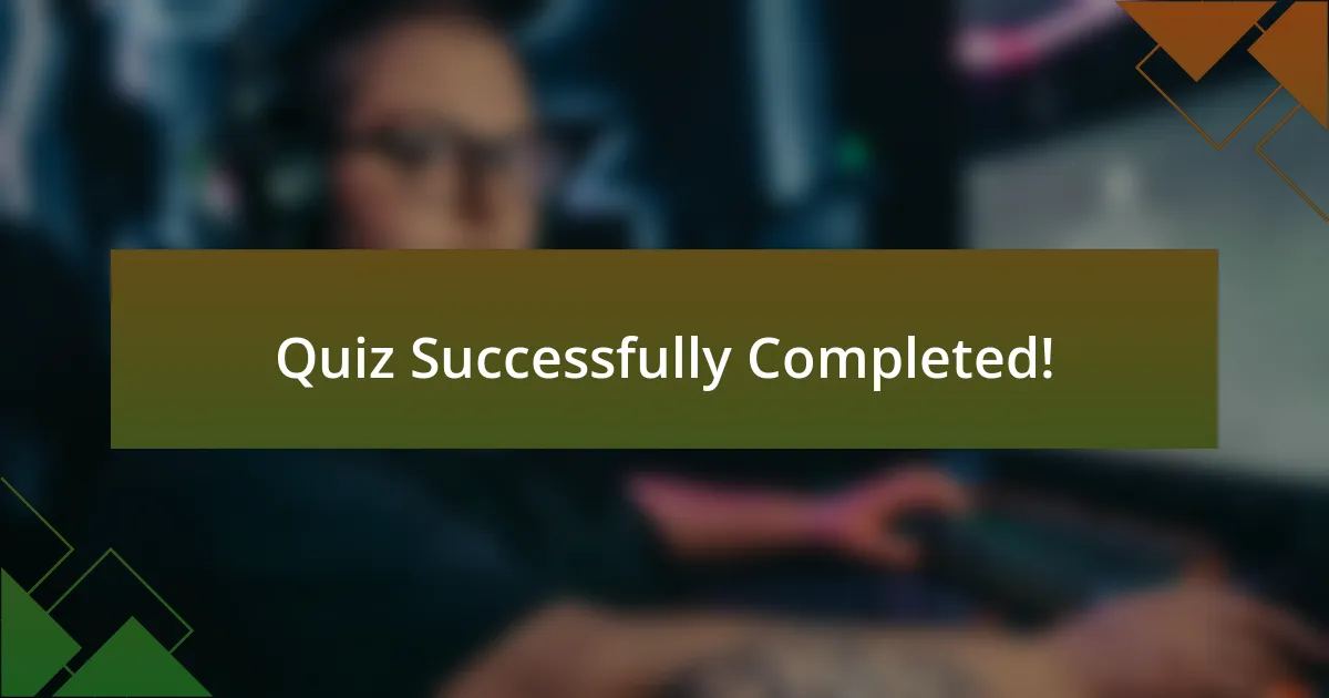 Quiz Successfully Completed!