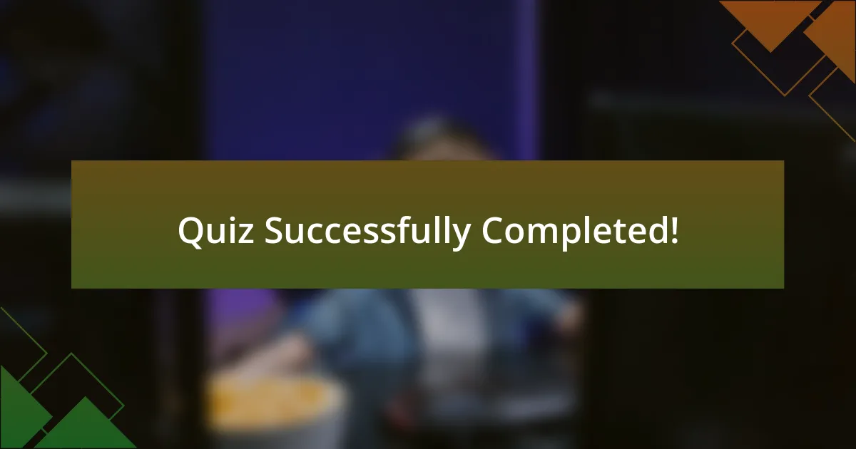 Quiz Successfully Completed!