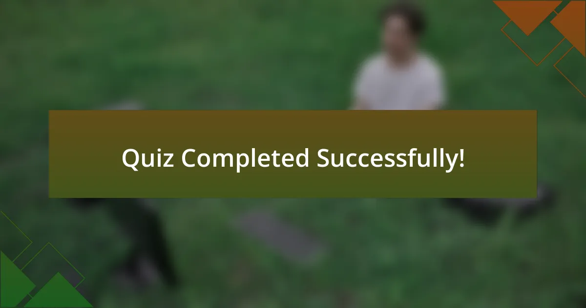 Quiz Completed Successfully!