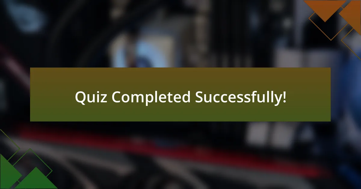 Quiz Completed Successfully!